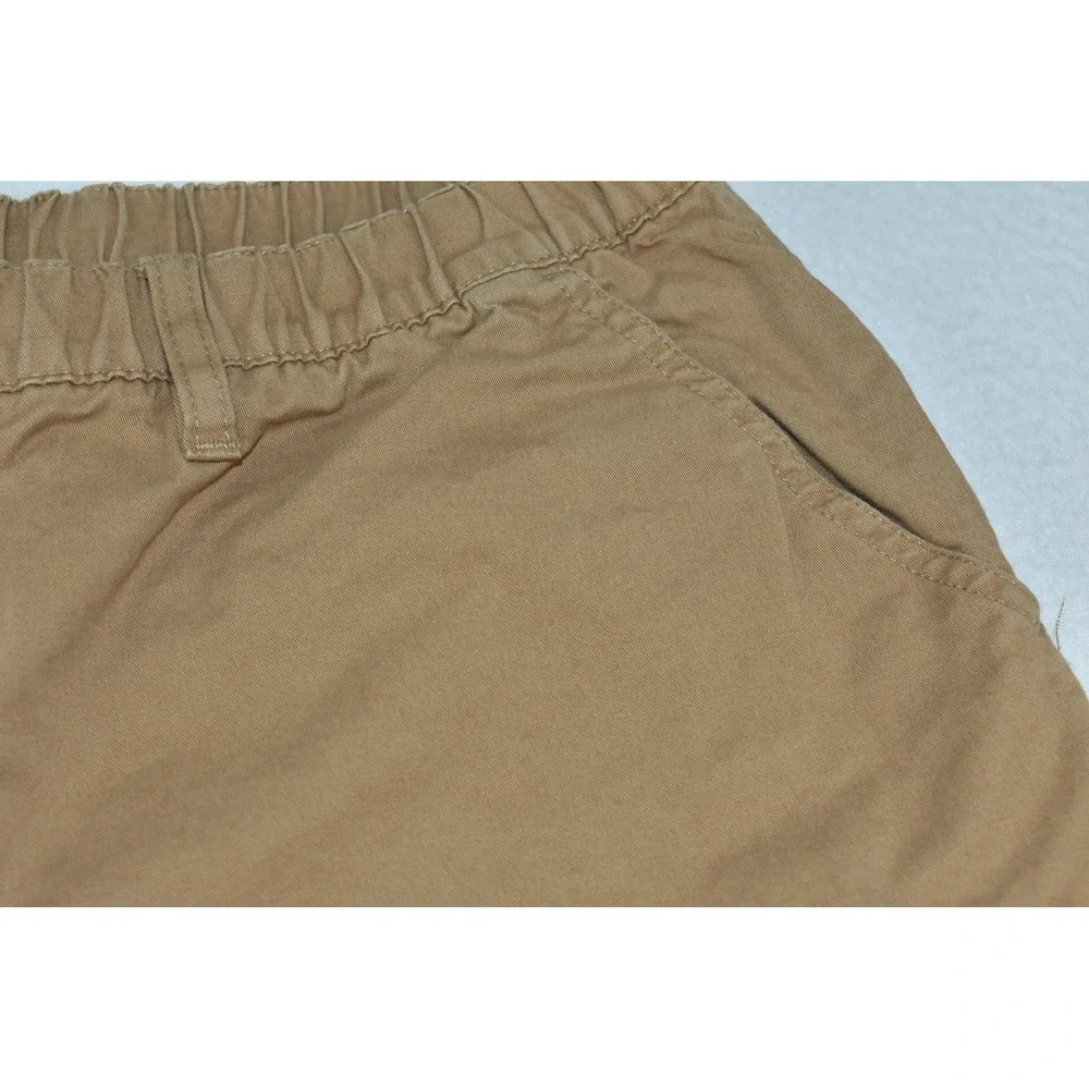 Chubbies The Staples Men Shorts Size M Tan Brown Twill Chino Elastic Waist 7